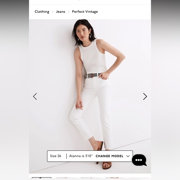 Madewell white jeans - Picture 1 of 6